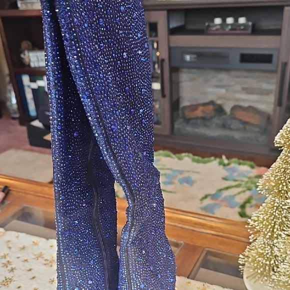 Jessica Simpson Glittering Blue Boots - Picture 9 of 13